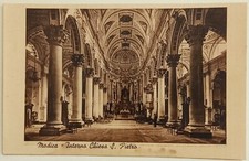 CARTOLINA MODICA - INTERNO CHIESA S. PIETRO - ANNI '20 - NV