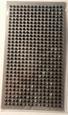 CraftbuddyUS 450 piezas x 3 mm NEGRAS gemas autoadhesivas de diamantes de imitación, artesanía hágalo usted mismo Foto 1 de 3