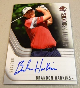 Sp Authentic Authentic Rookies 2021 Brandon Harkins RC | En tarjeta automática #/799 - Imagen 1 de 2