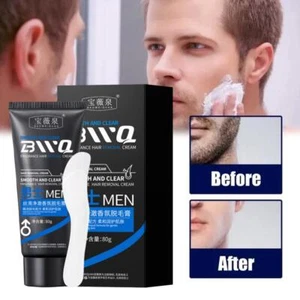 ^Männer Haarentfernungscreme Enthaarungspaste Bart Schnurrbart Entferner Creme - Bild 1 von 12
