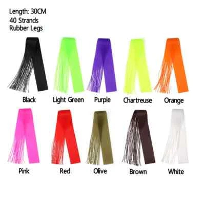 Cuerda de silicona ~ 40 hilos ~ Material para atar moscas ~ 10 opciones de color ~ Envío GRATIS Foto 1 de 4