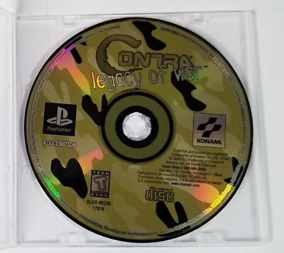 Contra: Legacy of War (Sony PlayStation 1, 1996) Disc Only Tested - Image 1 of 3