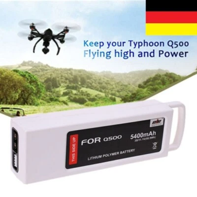 11,1 V 5400 mAh LiPo Akku für Yuneec Q500 4K Typhoon Quadcopter RC Drone RTF DE - Bild 1 von 4