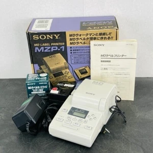 Sony MZP-1 MD Mini Disc Label Printer with Box , Label Cartridge Bundled - Picture 1 of 10