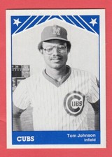 1983 TCMA Minor League # 23 Tom Johnson - Midland Cubs