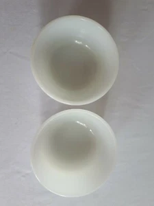 Vintage 2 USA Anchor Hocking #434 6oz White Milk Glass ramekin custard bowl dish - Picture 1 of 4