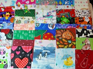 Quilt Quadrate 80 I Spy Kinder Baumwolle Stoff Blöcke Neuheit 80/5 Zoll - Bild 1 von 2