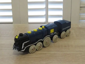 Brio Wooden Railway Battery Powered Polar Express Train Engine ~ Set #32500 - Picture 1 of 11