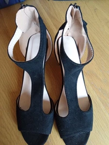 Ladies heeled sandals, No Brand, size 9 (43) excellent condition - Picture 1 of 7