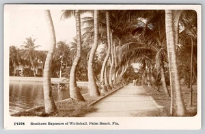 RPPC Whitehall Palm Beach Florida Postcard Southern Exposure Underwood - Picture 1 of 2