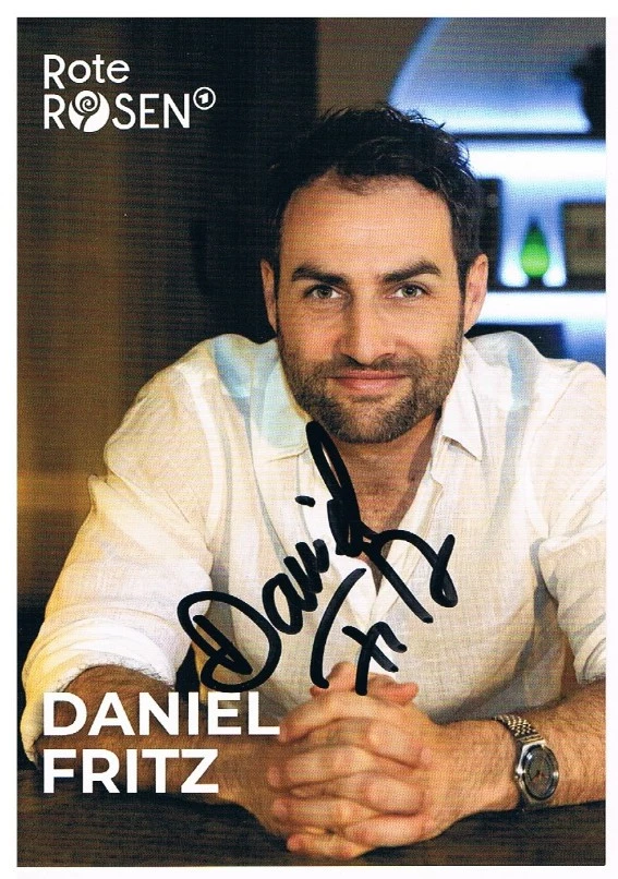 Daniel Fritz, original Autogramm, "Rote Rosen", Portofrei! - Bild 1 von 1