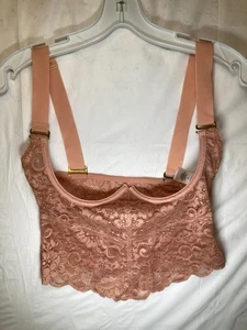 Free People We Are HAH Bust A Move Bustier  - Copper Rose - Small - Picture 1 of 10