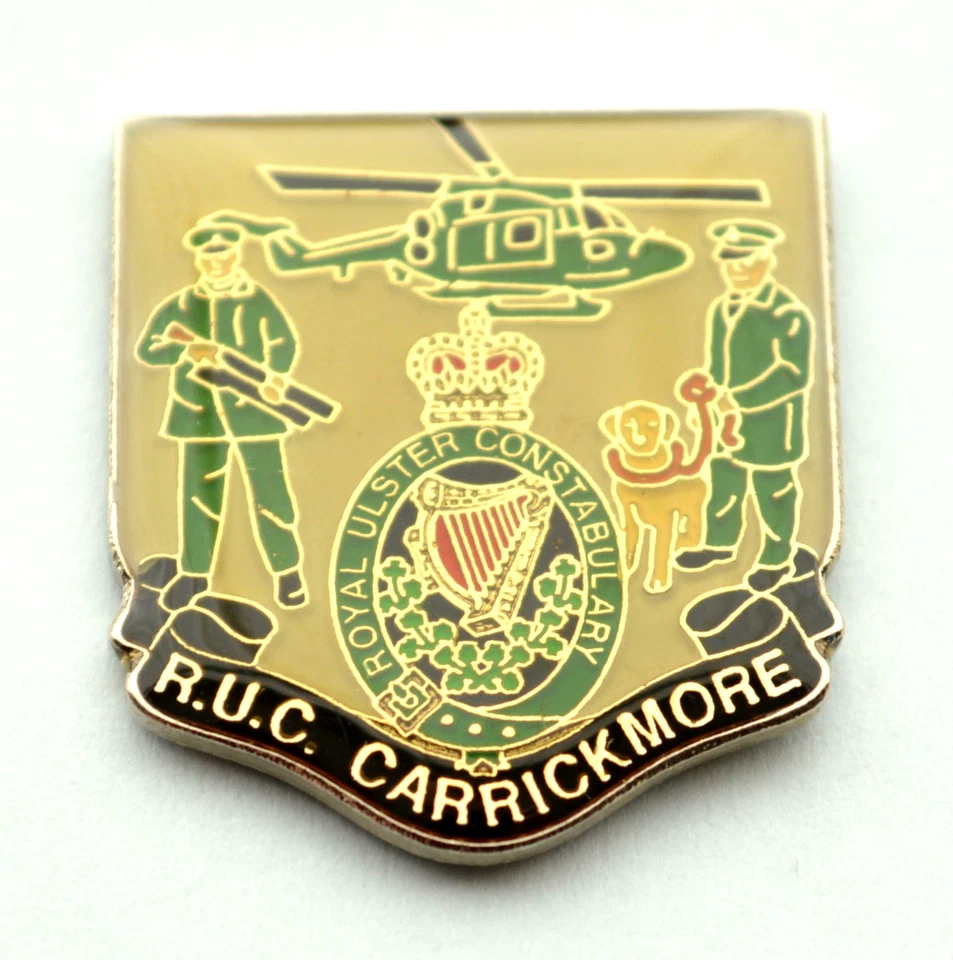 RUC Royal Ulster Constabulary CARRICKMORE Enamel Tie/Lapel Pin Badge - Image 1 of 1