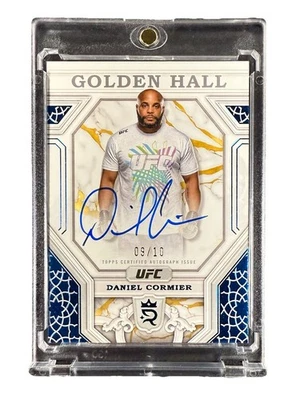 Daniel Cormier 2024 Topps Royalty UFC Golden Hall HOF Auto Sapphire 09/10 #GH-DC - Image 1 of 2