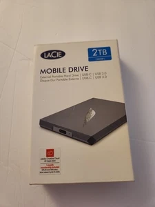 LaCie Mobile Drive 2TB USB-C External Portable Hard Drive - Picture 1 of 7