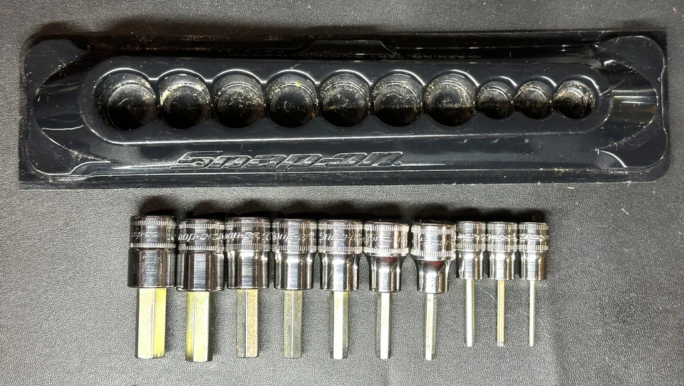 SNAP ON  210EFTAMY  10-Pc Mixed Drive Metric Hex Bit Socket Set (2-10 mm)  USA - Image 1 of 4