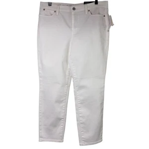 Talbots makellose schmale knöchelweiße damenhose grösse 10p brandneu mit etikett - Bild 1 von 6