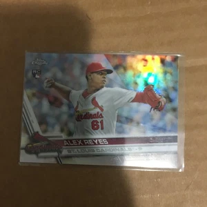 2017 Topps Chrome Refractor Alex Reyes novato St. Louis Cardinals #66 - Imagen 1 de 2