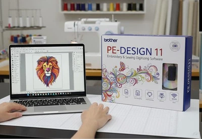 Brother PE Design 11 neueste Version 11.4 Sticksoftware Digitalisierung - Bild 1 von 4