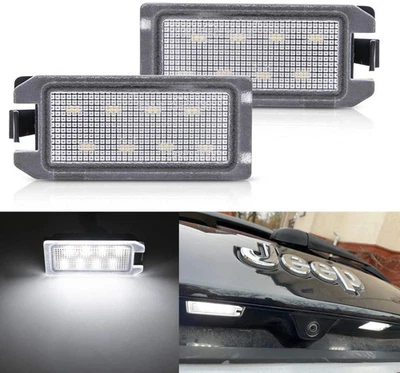 Luces LED de matrícula para Jeep Grand Cherokee Compass Fiat 500 Foto 1 de 4