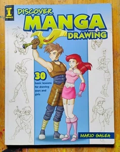 Discover Manga Drawing 30 Lessons Mario Galea 2006 PB - Picture 1 of 4