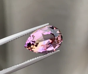 4.40 Carats Natural Faceted Fancy Cut Ametrine Gemstone For Jewelry - Picture 1 of 8
