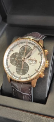 Relógio masculino MIDO Commander Auto Chrono 42MM M016.414.36.031.59 usado. - Imagem 1 de 4