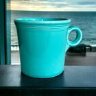 Fiesta Ware Hlc Turquoise Aqua Blue Coffee Tea Cup Mug Fiesta Ring Handle