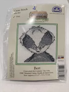 easy cross stitch kit. 3x3” woodland folk - Picture 1 of 3
