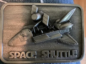 Vintage 1980 Space Shuttle Belt buckle The Buckle Connection NICE Pre-Owned - Picture 1 of 2