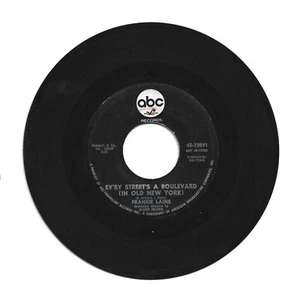 Frankie Laine-I'LL TAKE CARE OF YOUR CARES-Vinyl 45-RPM Record #45-10891 (ABC) - Imagen 1 de 2