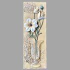 Boem floral 3D textured wall plaque Signed Wall Art