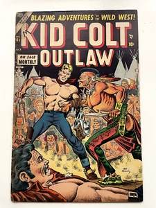 Kid Colt Outlaw #41 Black Rider Atlas Comics 1954 - Picture 1 of 13