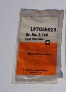 Delco 7035923 Fast Idle Cam 1969 Chevy Camaro Chevelle 307 327 Rochester  2Bbl - Foto 1 di 3