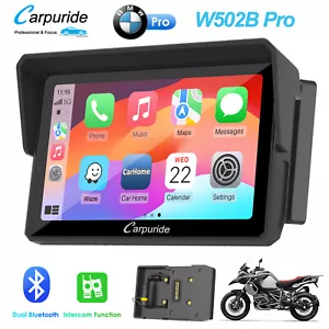 Carpuride W502B Pro Autoradio Carplay Android Auto BT Trans Wasserdicht BMW Moto - Bild 1 von 9