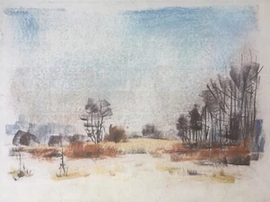 ::FRANZ EHMKE *1928-2018 DDR MALER °WINTERLANDSCHAFT NATUR BOTANIK WALD REISE° - Bild 1 von 4