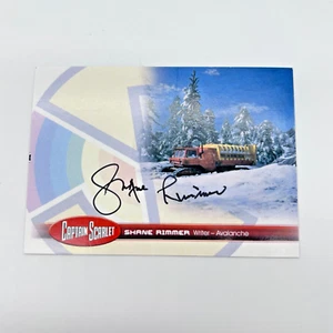 Captain Scarlet SHANE RIMMER genuine hand signed autograph card . unstoppable - Picture 1 of 2