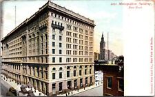 VINTAGE POSTCARD METROPOLITAN BUILDING NEW YORK CITY STREET SCENE c. 1905