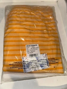 LANDS' END Plus Size 2X Sweet Mango & White Stripes 2-Pc Pajama Set NWT $80 - Picture 1 of 4