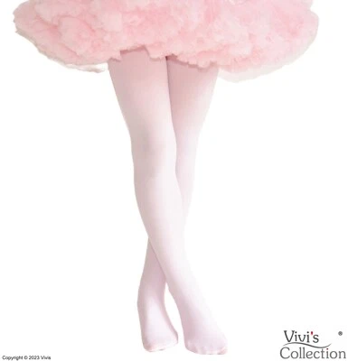 Ballet Tights for Girls Kids Children Dancing Footed 3-14 Years 60 Denier UK - Image 1 of 4