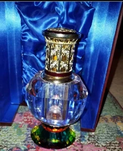 Crystal Fragrance lamp by Alexandria's art for the senses Wood box Included - Picture 1 of 3