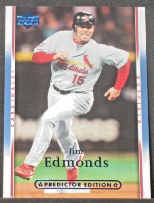 Jim Edmonds 2007 Upper Deck Predictor Edition Blue Parallel #448 Cardinals - Image 1 of 2