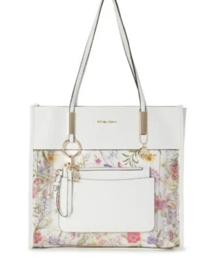 Bolso de Mano Big Buddha 3 en 1 Floral Blanco Imitación Cuero Foto 1 de 4