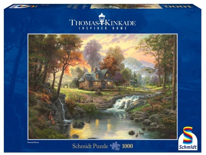 Puzzle 1000 PQ Ritiro di montagna T. Kinkade 103424 - Immagine 1 di 1