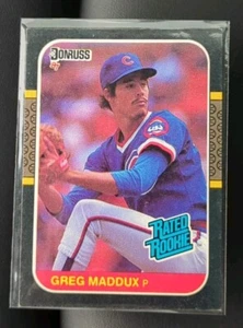 1987 Donruss #36 Greg Maddux Rated Rookie RC HOF Chicago Cubs Atlanta Braves - Picture 1 of 2