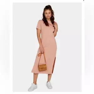 MATE the Label Layla Thermal Dress pale pink NWT women size small - Picture 1 of 8