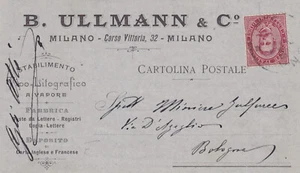 C20300-REGNO, MILANO, B. ULLMANN & Co., STAB. TIPO-LITOGRAFICO A VAPORE, 1893 - Imagen 1 de 2