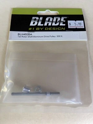 BLADE BLH4535A  TAIL ROTOR SHAFT AND ALUMINUM DRIVE PULLEY (1)   : 300 X   - Image 1 of 2