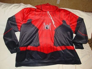 SCHÖNER AUFFÄLLIGER SPIDERMAN FEDERLEICHTER HOODIE WINDBREAKER COMIC 5XL PULLOVER - Bild 1 von 8