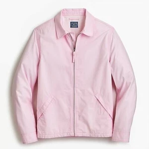 J Crew Baumwolljacke mit Spitzkragen hellrosa J0274 Medium - Bild 1 von 1